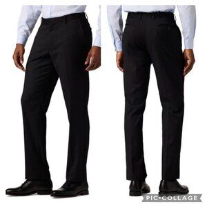 Alton‎ Lane Tailored Fit Dress Pants Mens Size 38 Black Groom Formal